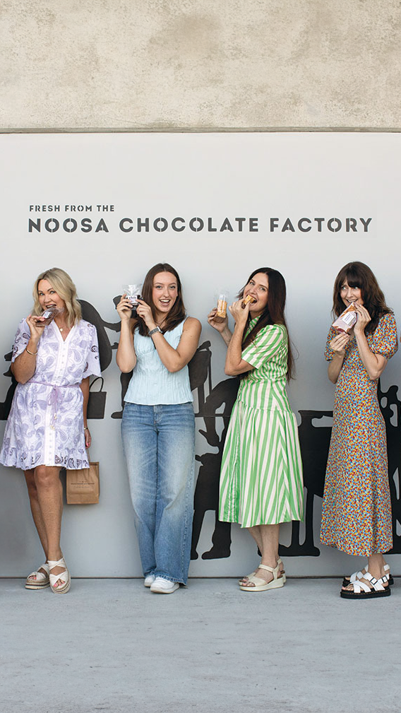 Ncf Women By Noosa Factory Signage With Chocolate Products