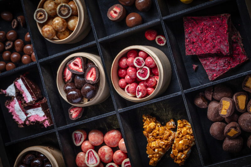 Noosa Chocolate Products Flat Lay