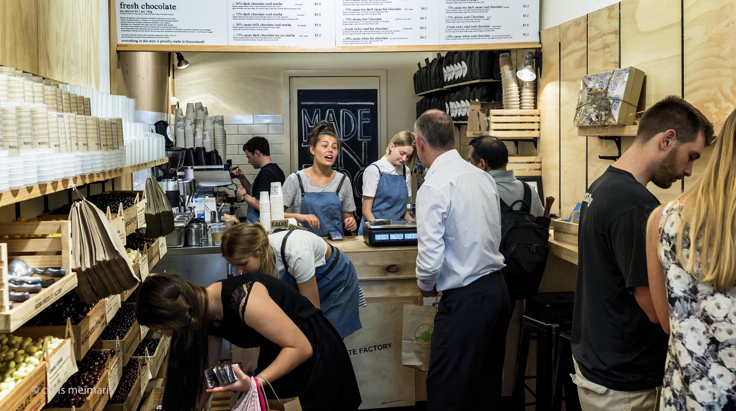 Noosa Customers In Cafe Store