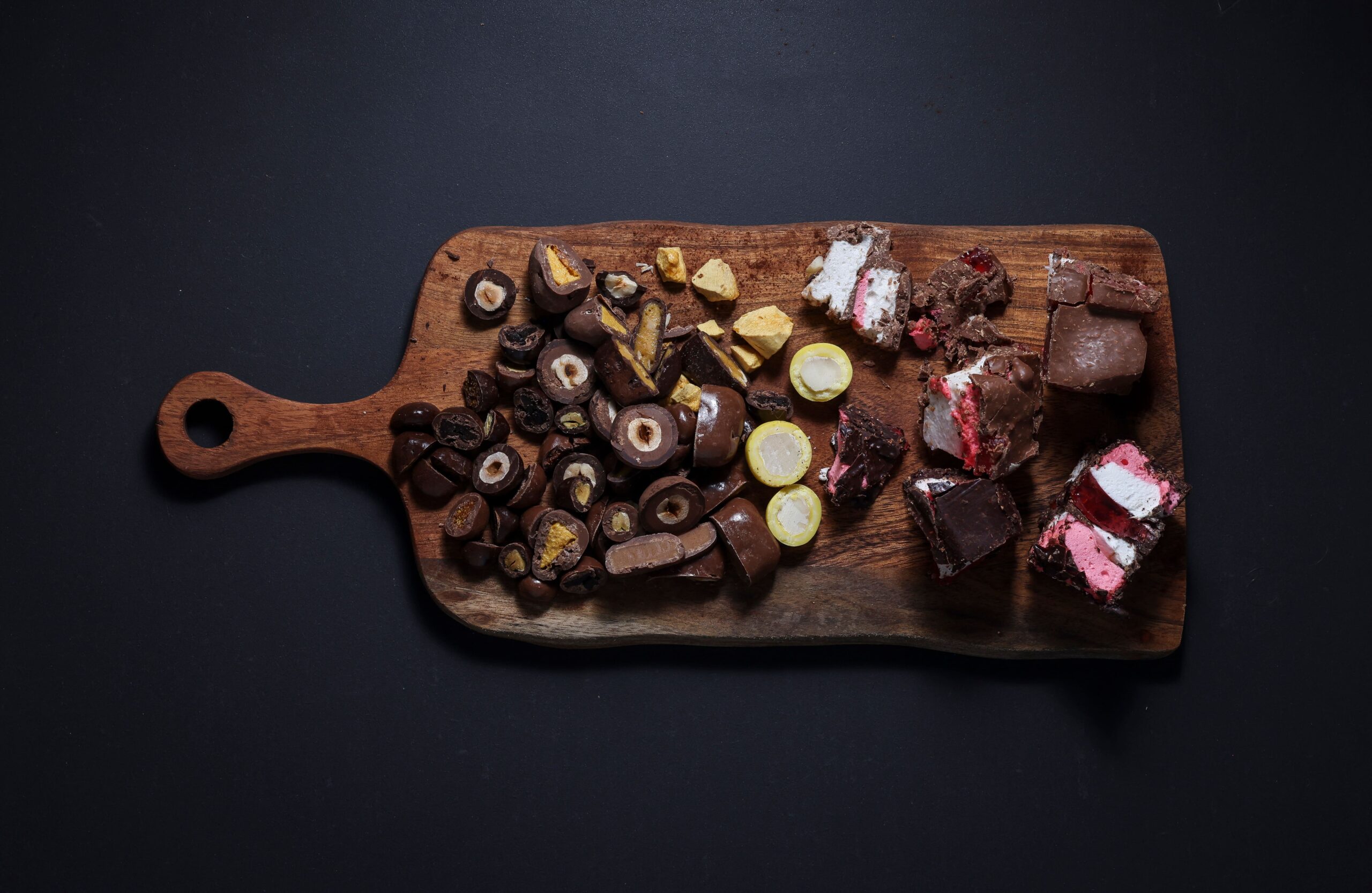 Noosa Selection Of Rolled Chocolates And Rocky Road