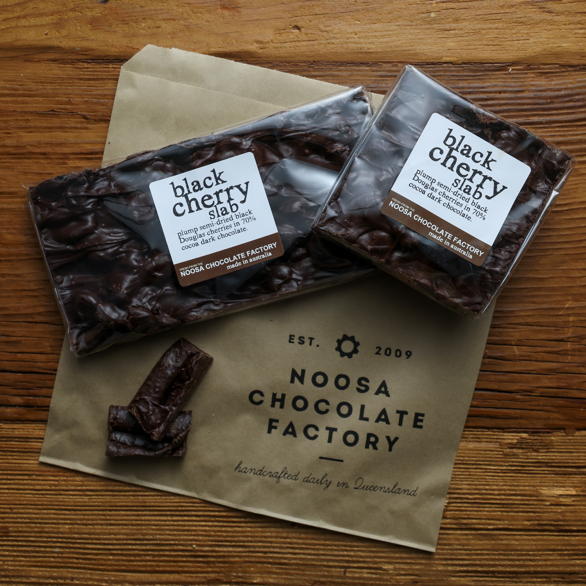 Cherry Slab / 70% Cocoa | Noosa Chocolate Factory